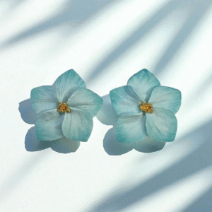 Pendientes Fiore turquesas