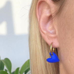 Aros corazón midnight